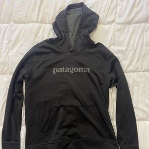 Black Patagonia Workout Hoodie